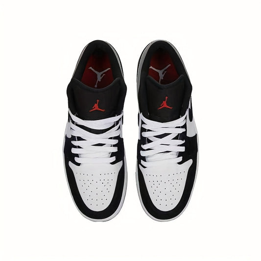 Air Jordan 1 Low SE  blanco/negro/plateado mate/rojo fuego