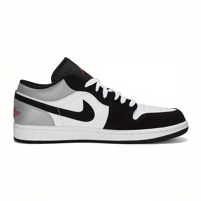 Air Jordan 1 Low SE  blanco/negro/plateado mate/rojo fuego