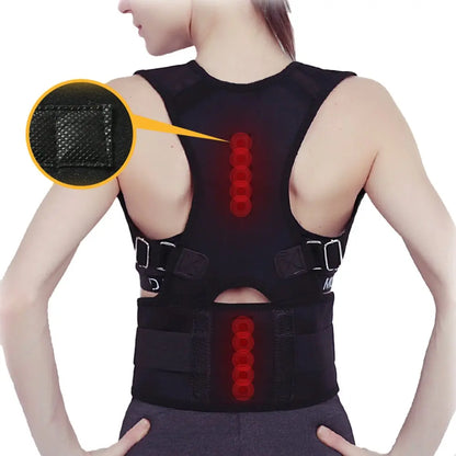 Posture Corrector Magnetic Therapy Brace Shoulder Back Support Belt for Men Women Braces & Supports Belt Shoulder Posture
