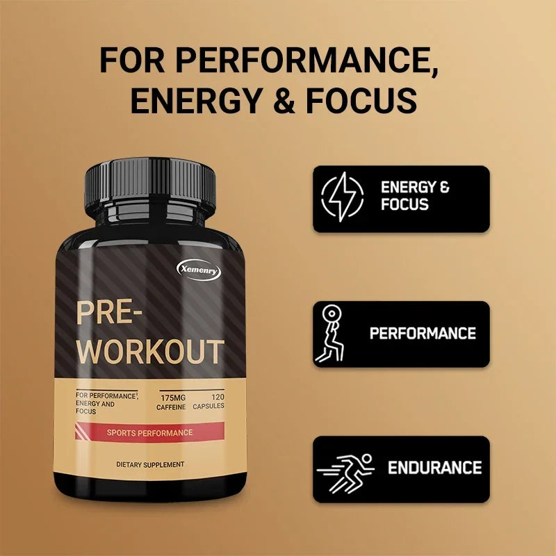 Suplemento Pre-Entrenamiento “Xemency” – Energía, Potencia y Rendimiento Deportivo
