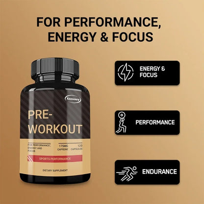 Suplemento Pre-Entrenamiento “Xemency” – Energía, Potencia y Rendimiento Deportivo