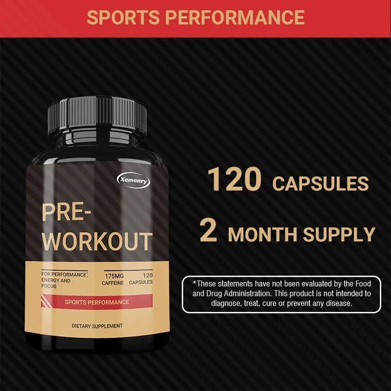 Suplemento Pre-Entrenamiento “Xemency” – Energía, Potencia y Rendimiento Deportivo