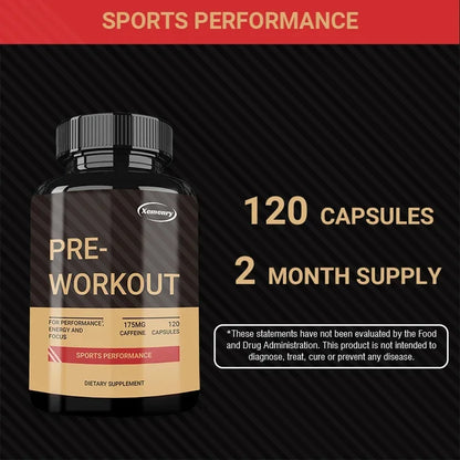 Suplemento Pre-Entrenamiento “Xemency” – Energía, Potencia y Rendimiento Deportivo