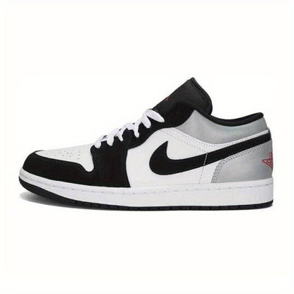 Air Jordan 1 Low SE  blanco/negro/plateado mate/rojo fuego